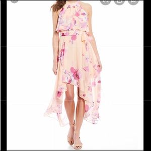 Nordstrom Eliza J. Floral print high low halter